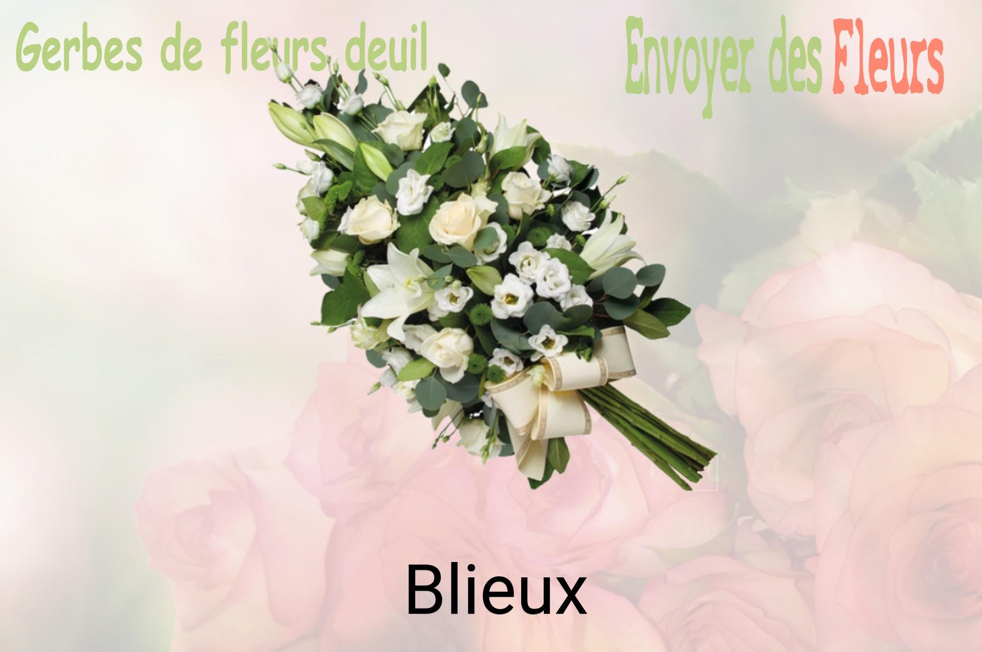 Gerbe de fleurs de deuil livrée à Blieux